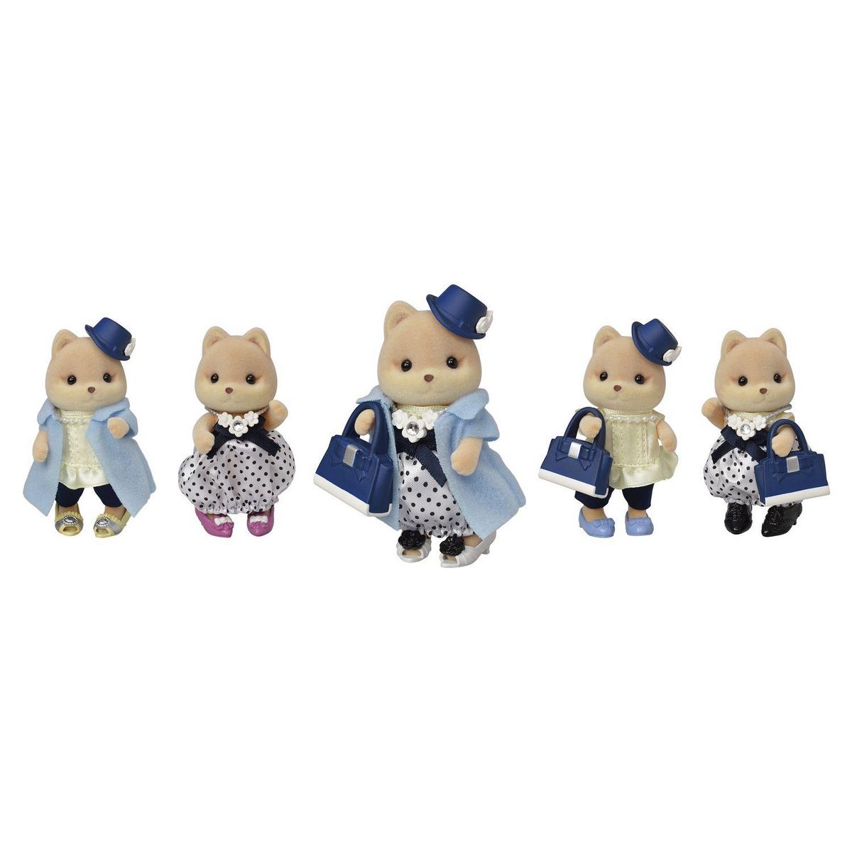 Sylvanian families 5541 - Sylvanian Families - Valisette de mode et grande soeur chien caramel