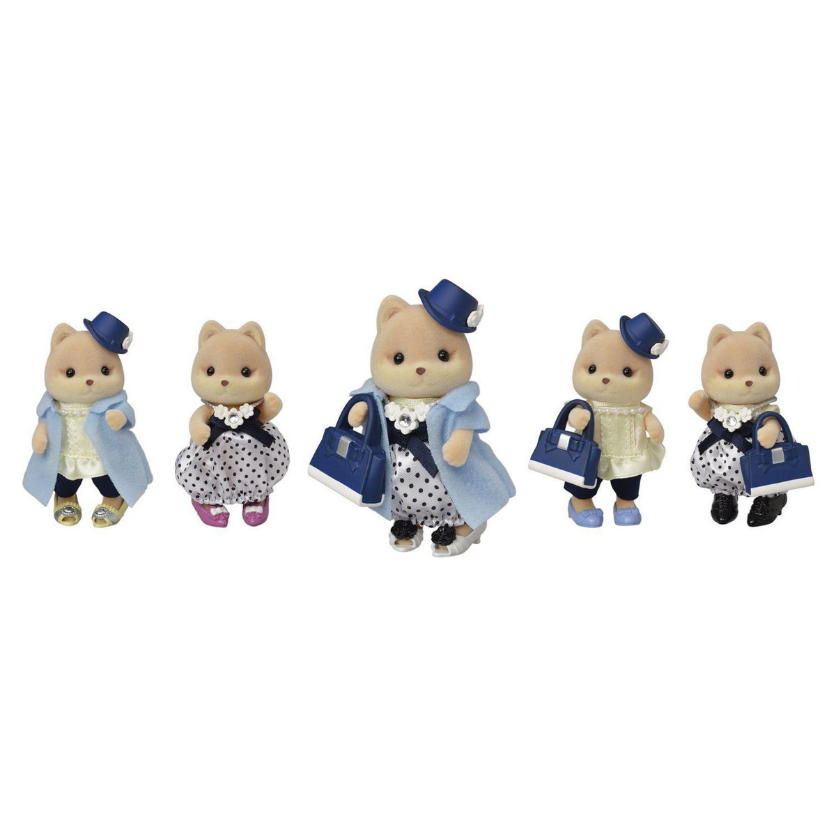Sylvanian families 5541 - Sylvanian Families - Valisette de mode et grande soeur chien caramel
