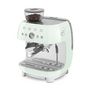 Voir la diapositive 6 : SMEG Expresso Broyeur EGF03PGEU vert d'eau