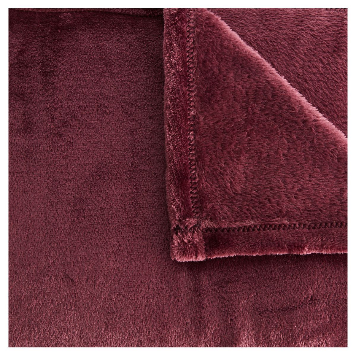 ACTUEL Couverture unie en flanelle de polyester 220gsm