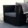 Voir la diapositive 6 : CONCEPT USINE Salon de jardin modulable 13-14 places en résine tressée noir et gris STALLA
