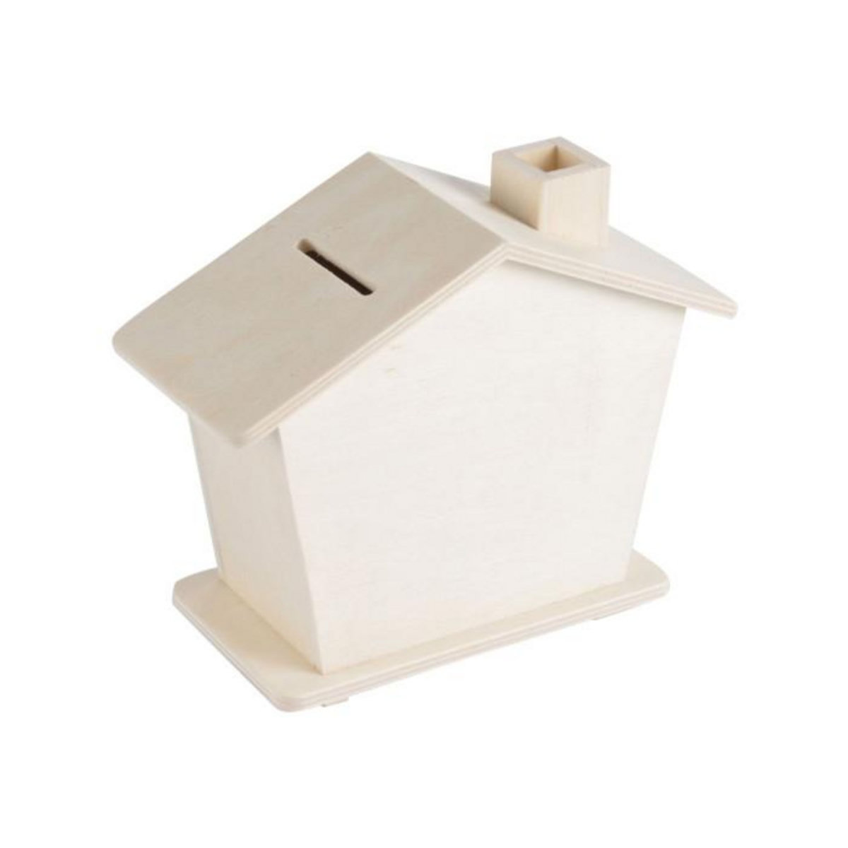 Paris Prix Tirelire à Peindre  Maisonnette  14cm Naturel