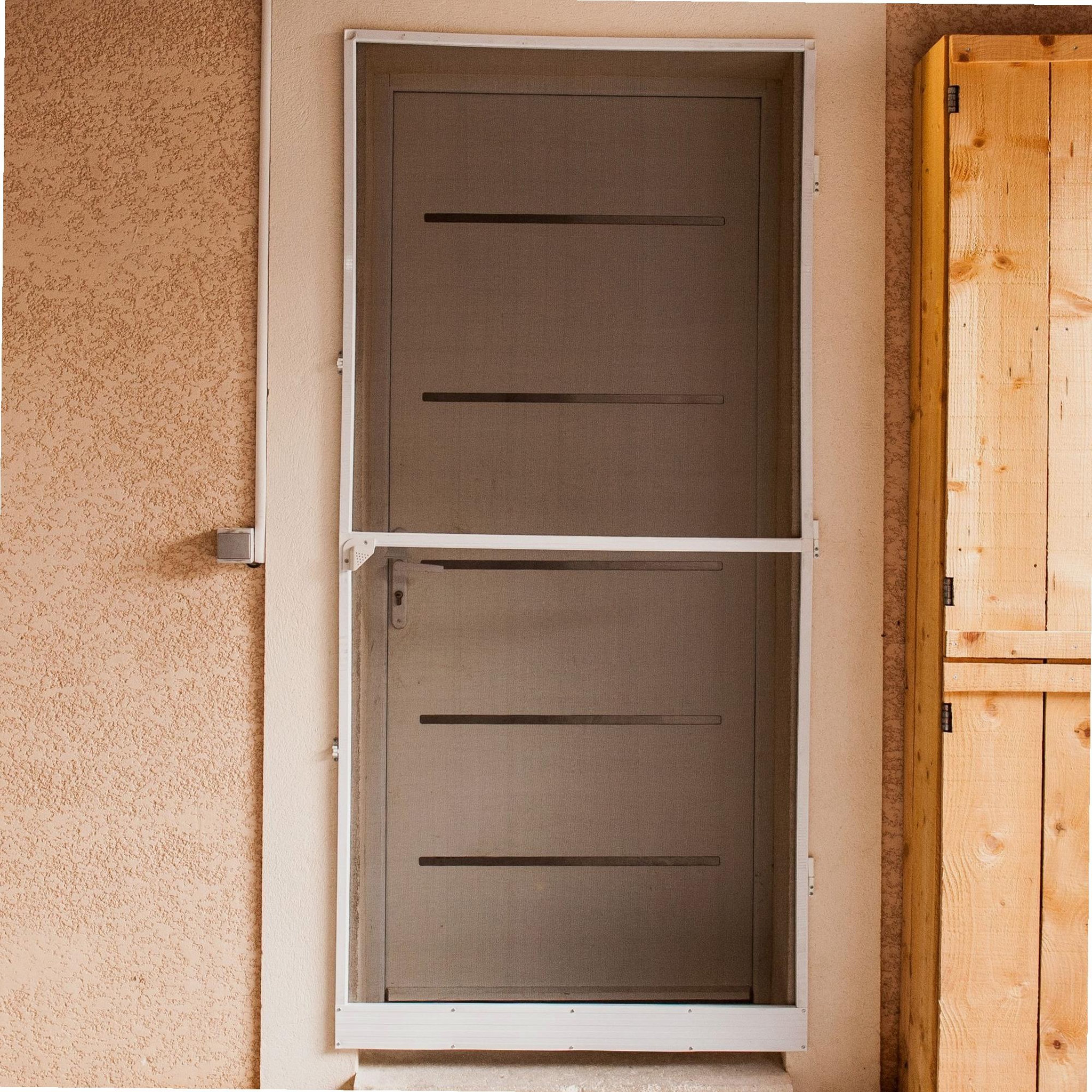 Voir la diapositive 4 : WERKAPRO Porte moustiquaire cadre alu 100 x 225 cm WERKA PRO