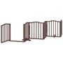 Voir la diapositive 5 : VIDAXL Barriere pour chien porte pliable 12 panneaux bois de peuplier
