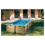 Voir la diapositive 3 : UBBINK Piscine hors sol bois rectangulaire - 350x505x126cm - Liner Bleu -AZURA