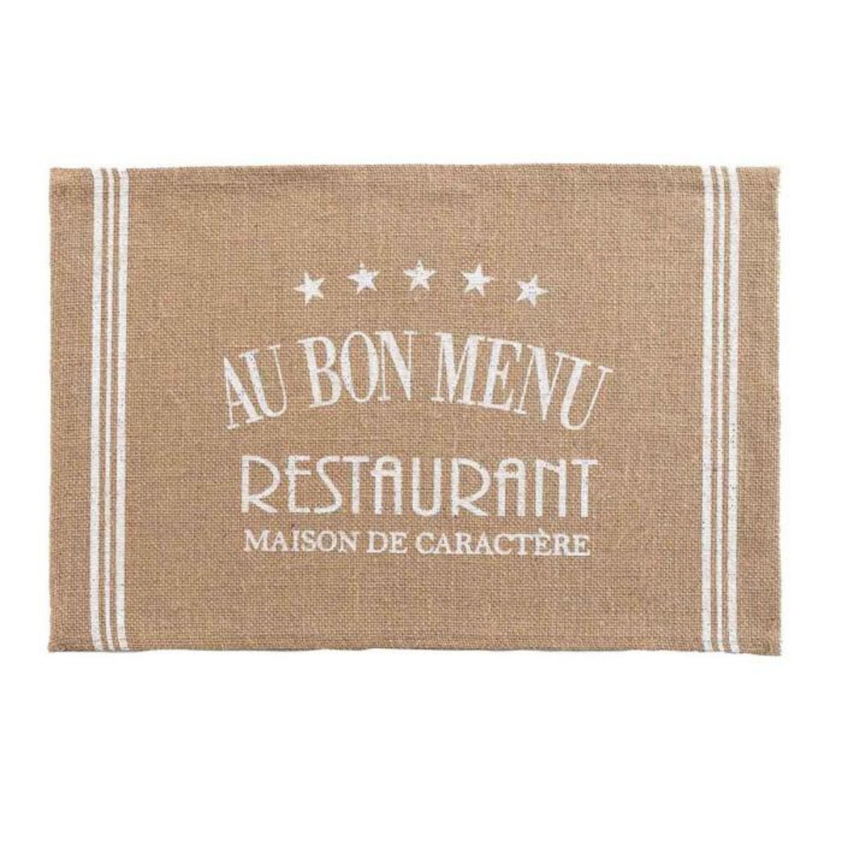 Paris Prix Set de Table en Jute  Diner  30x45cm Blanc