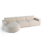 Voir la diapositive 2 : LISA DESIGN Spiaggia - canapé d'angle gauche - 5 places - en velours côtelé