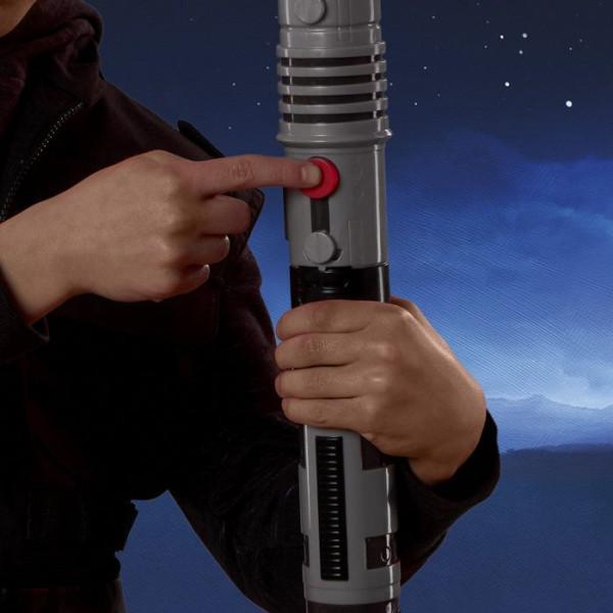 Voir la diapositive 6 : HASBRO Sabre laser de Dark Maul à double lame électronique de Star Wars, sabre laser rouge sous licence officielle, convient aux dég