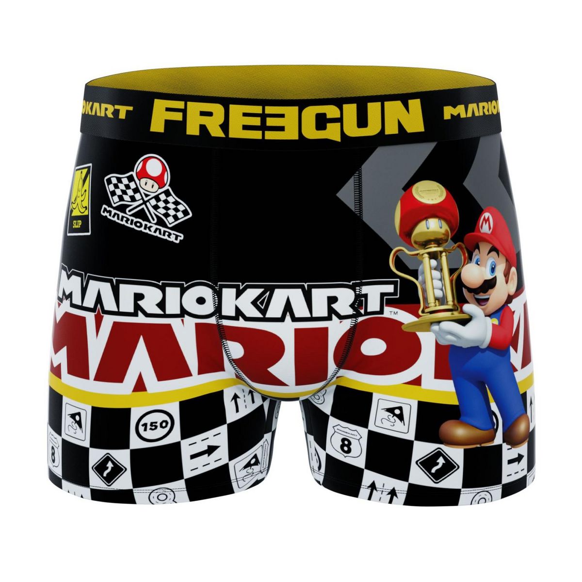 FREEGUN Lot de 3 boxers enfant Super Mario Kart