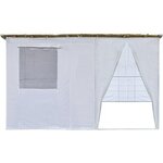 Habitat et Jardin Souccah en Kit NINA ajustable 5 x 3 m - 4  Rouleaux de canisse en bambou et 5 tasseaux de bois