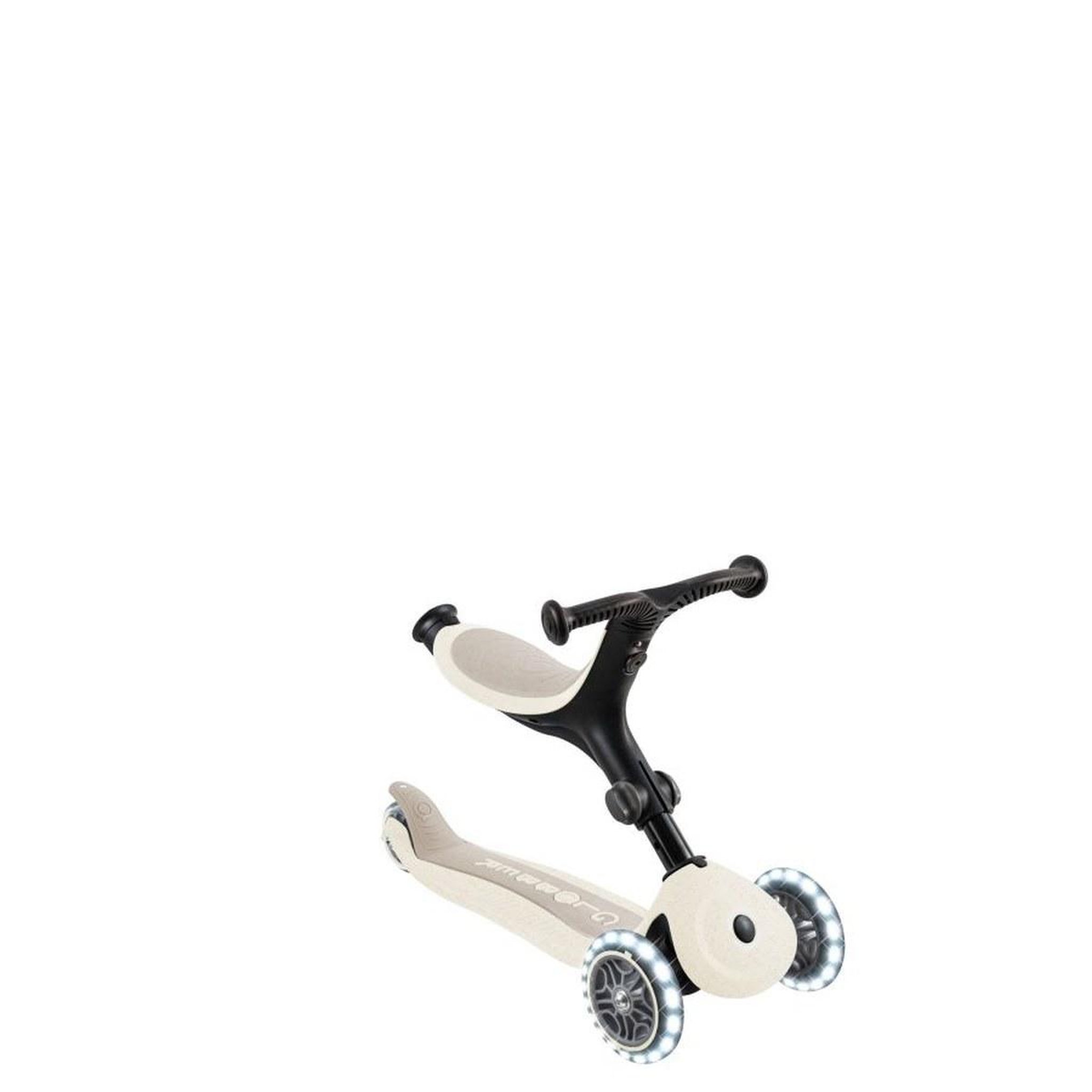 Voir la diapositive 2 : Globber Trottinette évolutive GO•UP ACTIVE LIGHTS ESSENTIAL — Coconut Beige