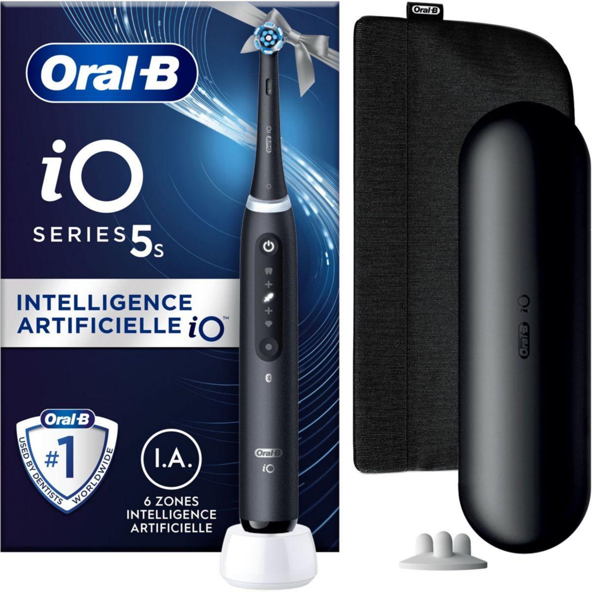 ORAL B Brosse à dents électrique IO5 Black edition cadeau