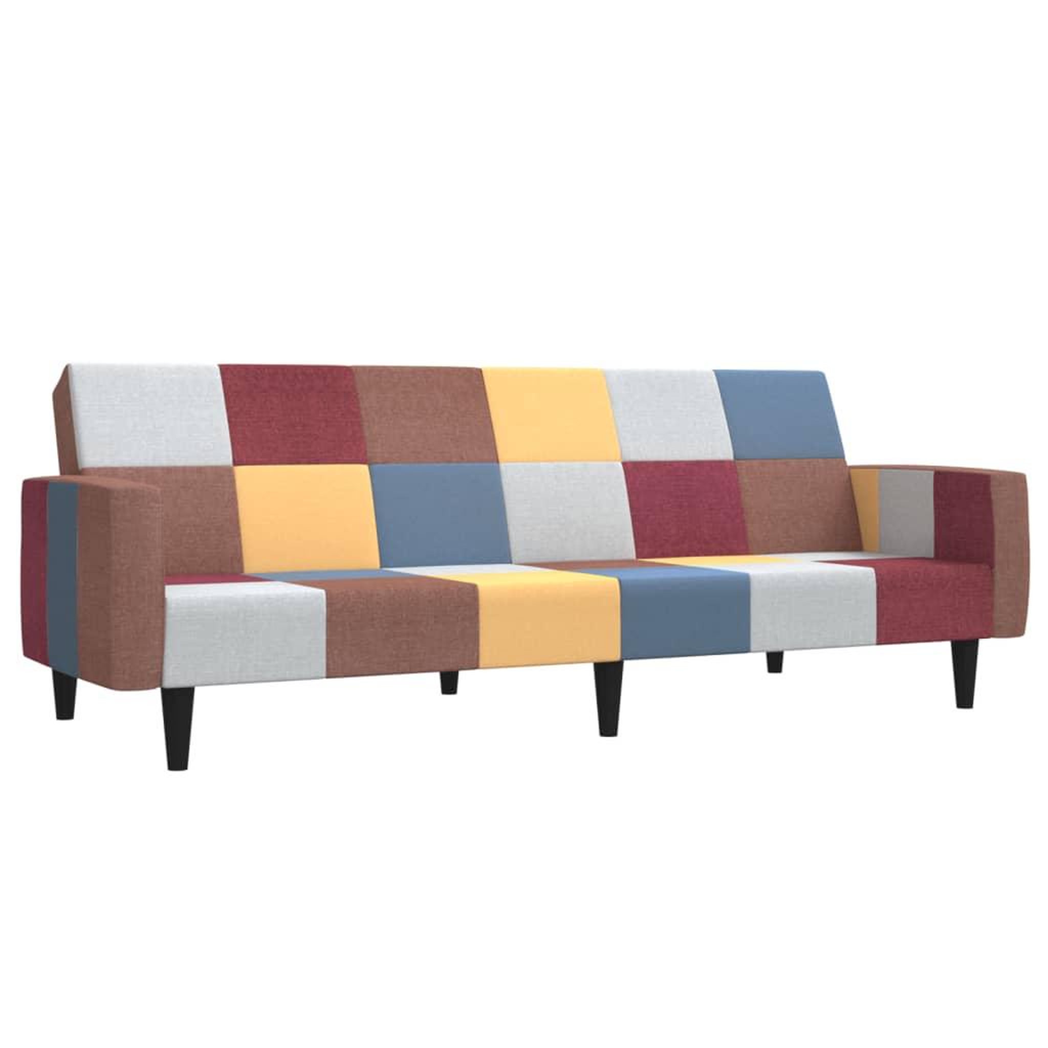 Voir la diapositive 2 : VIDAXL Canape-lit a 2 places tissu