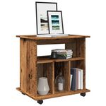 VIDAXL Armoire a roulettes vieux bois 60x45x60 cm bois d'ingenierie