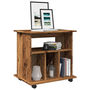 Voir la diapositive 1 : VIDAXL Armoire a roulettes vieux bois 60x45x60 cm bois d'ingenierie