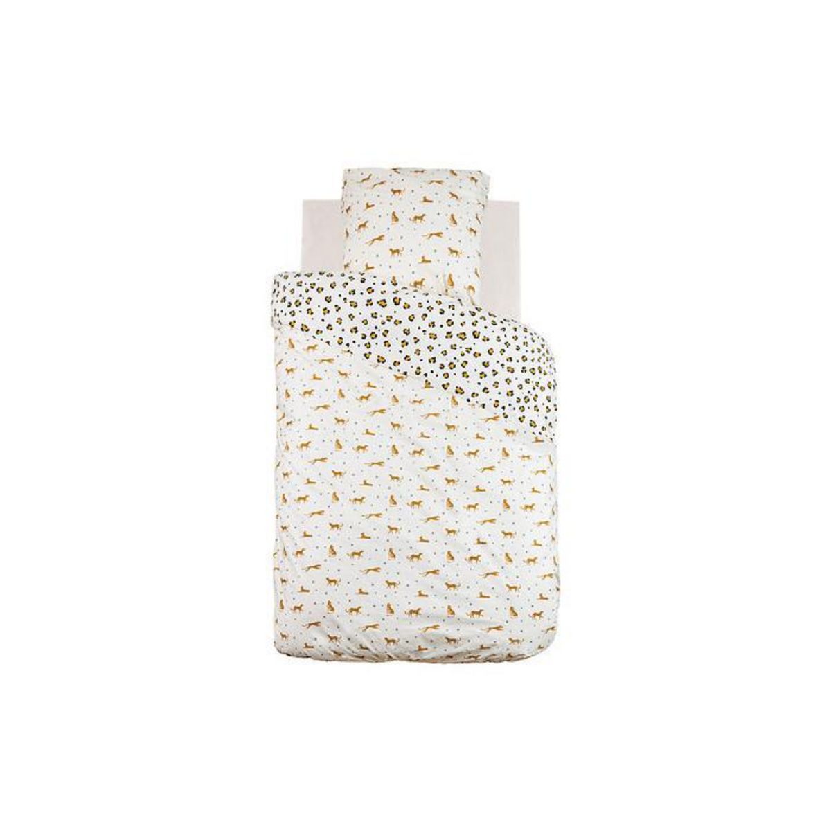 Atmosphera Kids Parure de Lit 2 Pièces  Léopard  140x200cm Multicolore