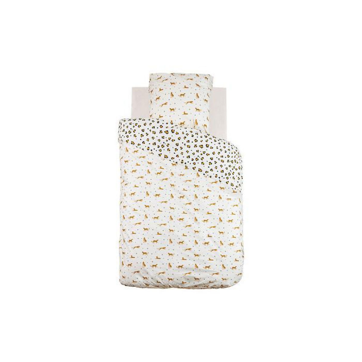 Atmosphera Kids Parure de Lit 2 Pièces  Léopard  140x200cm Multicolore