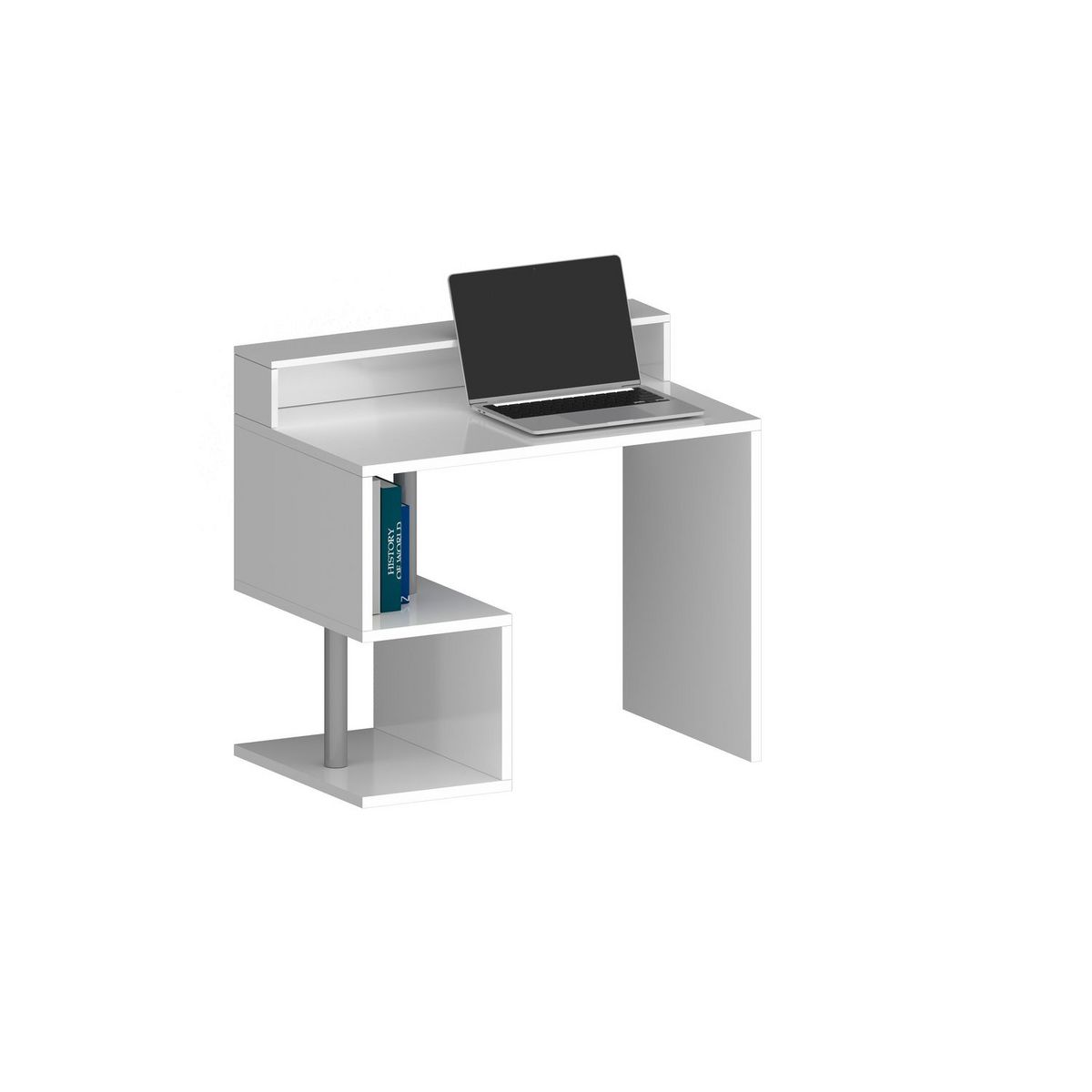 Bureau droit avec rehaussement L100 cm SANTA