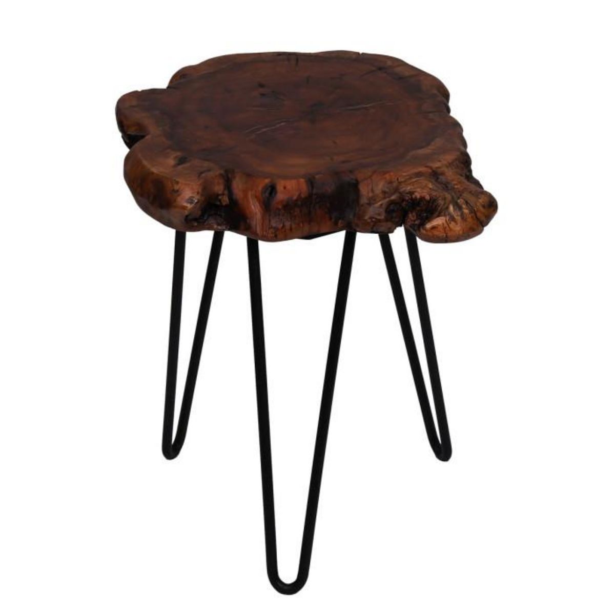 Paris Prix Table d'Appoint en Bois  Woody 310  40cm Naturel