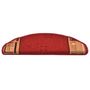 Voir la diapositive 5 : VIDAXL Tapis d'escalier autocollants 15 pcs Rouge 65x21x4 cm