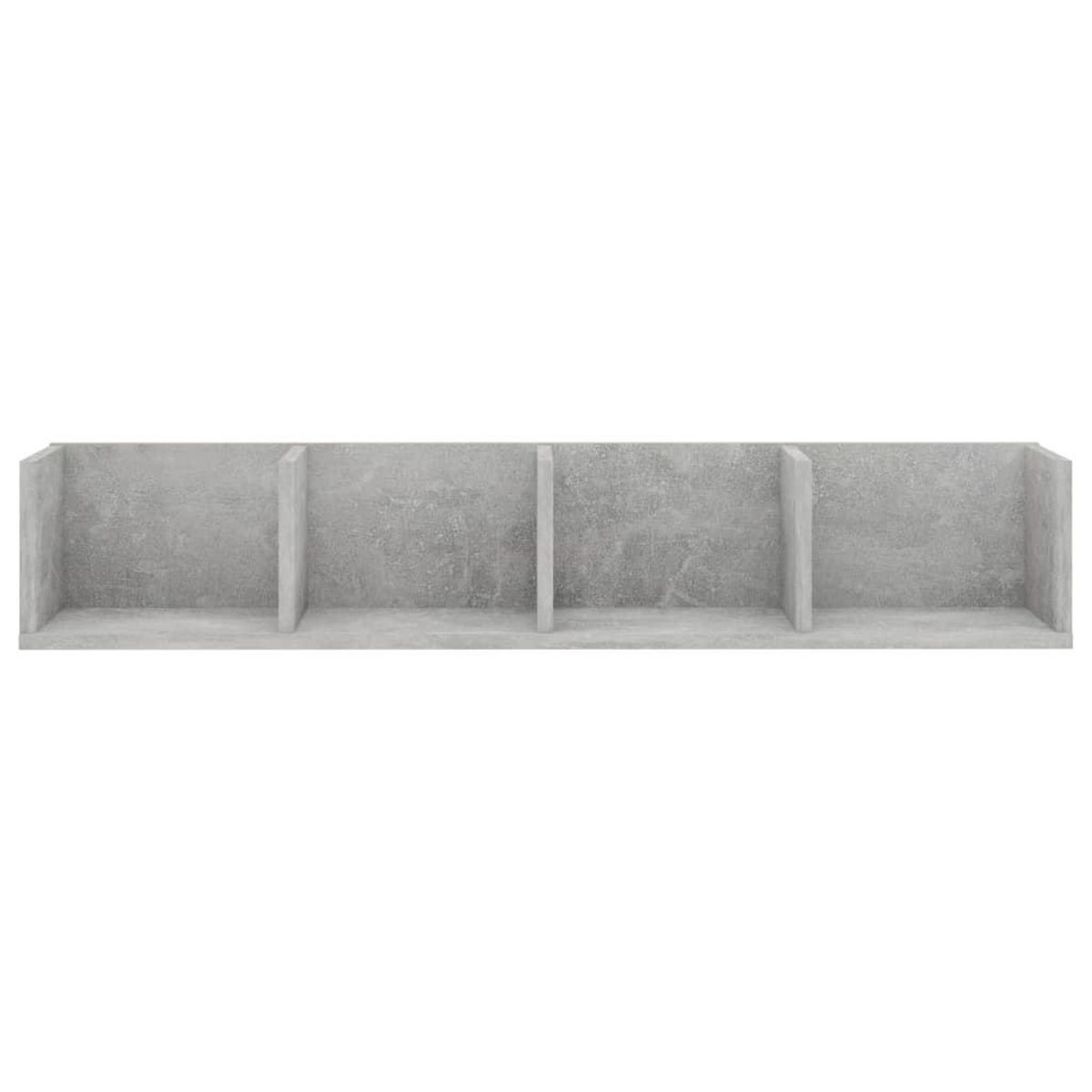 VIDAXL Etagere murale a CD Gris beton 100x18x18 cm Bois d'ingenierie