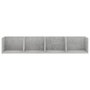 Voir la diapositive 4 : VIDAXL Etagere murale a CD Gris beton 100x18x18 cm Bois d'ingenierie