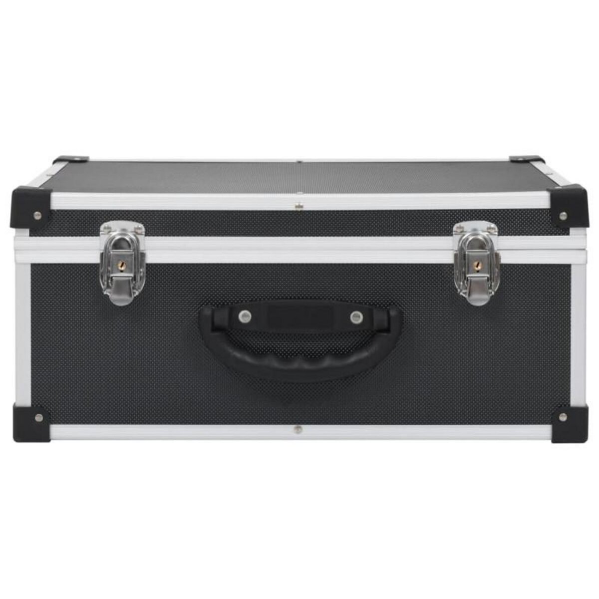 VIDAXL Étui de CD pour 60 CD Aluminium ABS Noir