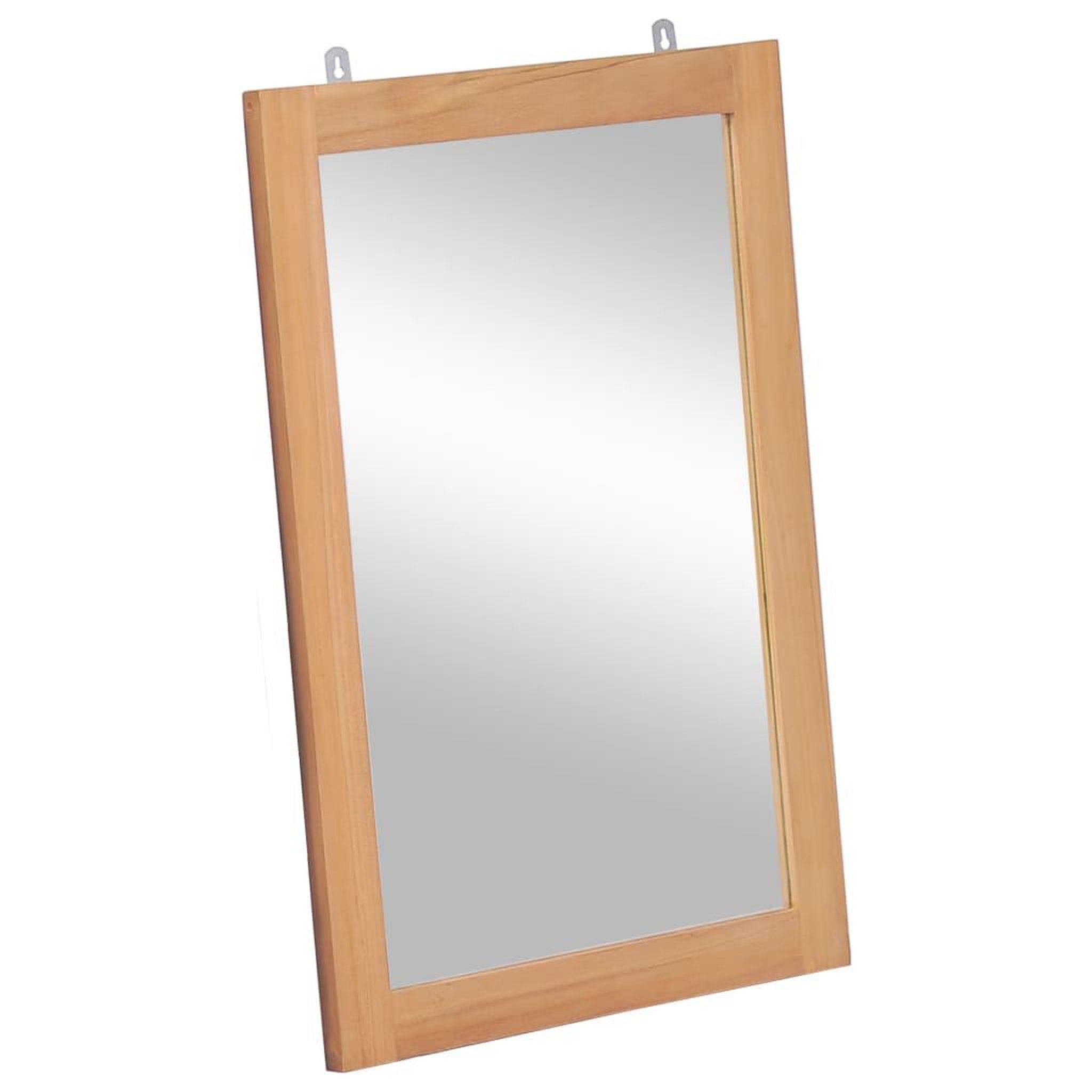 Voir la diapositive 2 : VIDAXL Miroir mural Teck massif 50 x 70 cm