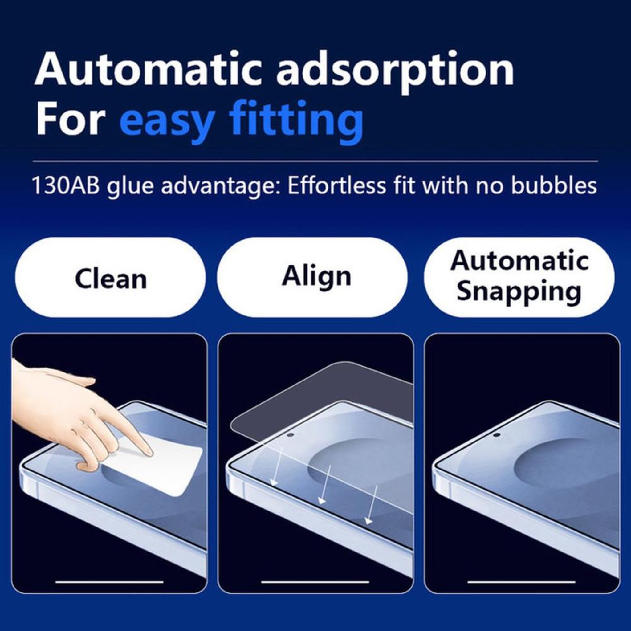 Voir la diapositive 4 : Film de protection en verre trempé 9H pour Samsung Galaxy S24 6,2 (lot de 2) verre ultra-clair 99%