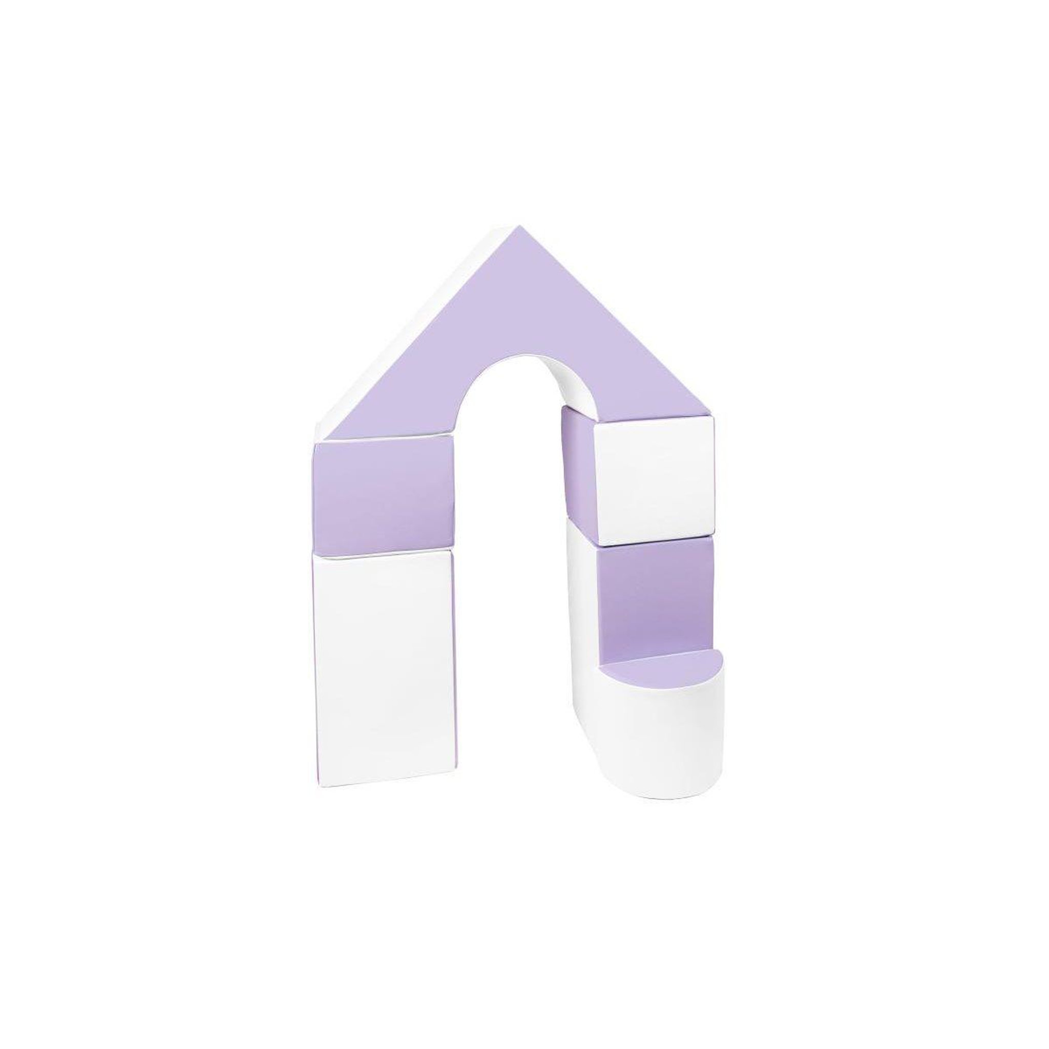 Voir la diapositive 2 : VELINDA Petit château - lot de 11 blocs mousse lilas