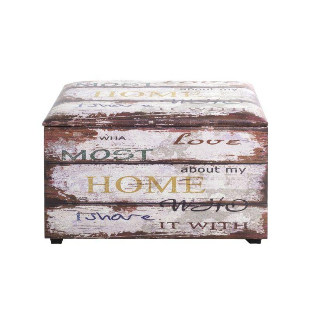 Paris Prix Coffre de Rangement Vintage  Mots  65cm Marron