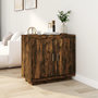 Voir la diapositive 1 : VIDAXL Buffet Chene fume 80x40x75 cm Bois d'ingenierie