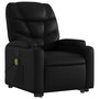 Voir la diapositive 4 : VIDAXL Fauteuil inclinable de massage Noir Similicuir
