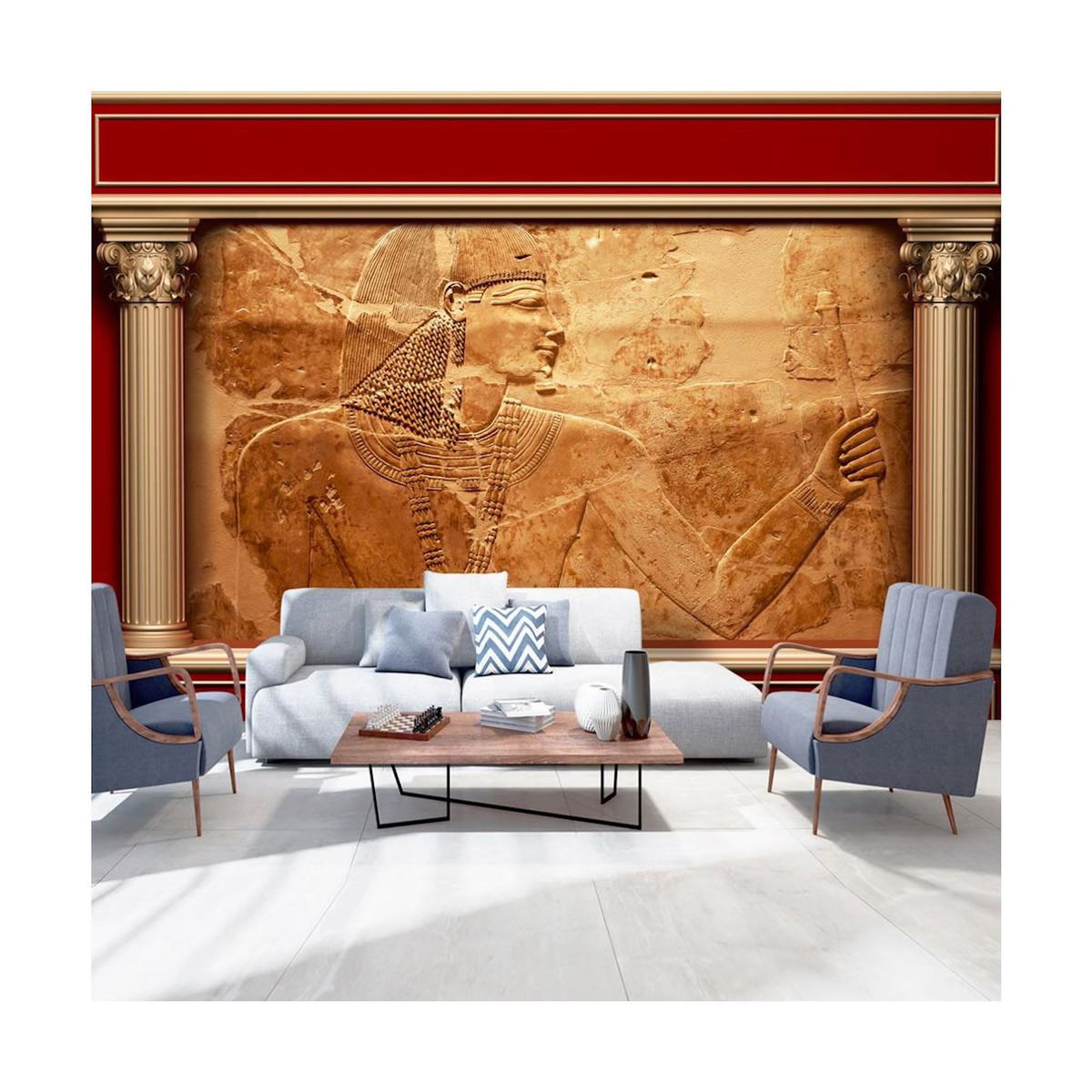 Paris Prix Papier Peint  Egyptian Walls