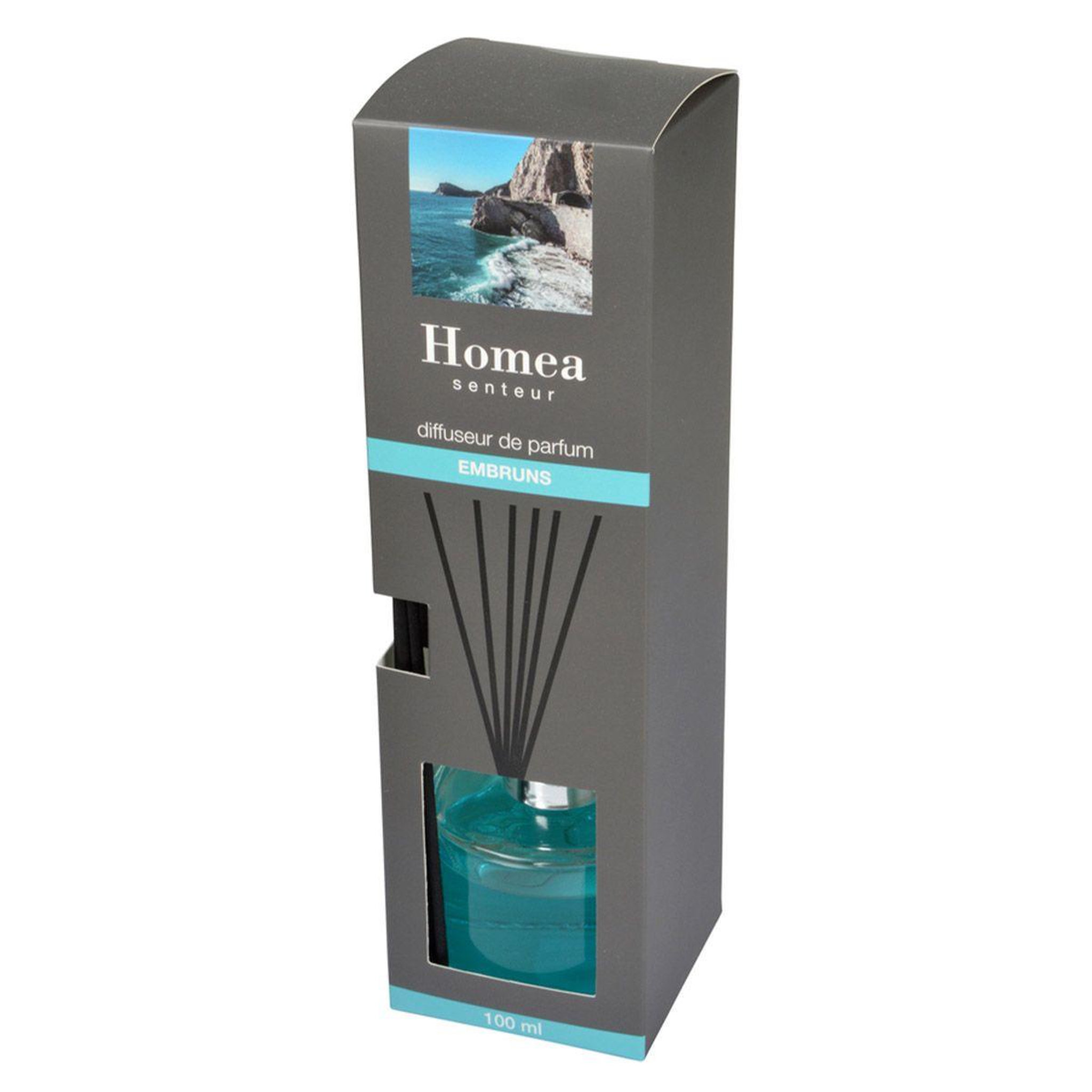 Voir la diapositive 2 : HOMEA Diffuseur de parfum  rond  100ml embruns