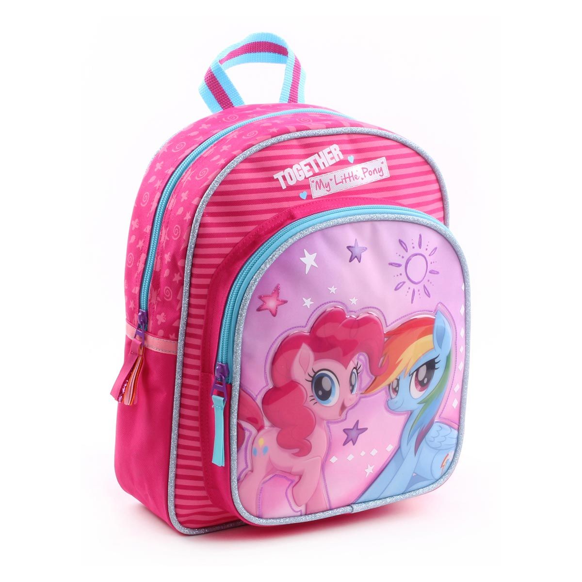  Sac goûter 1 compartiment + poche avant fille Héroines My little pony rose
