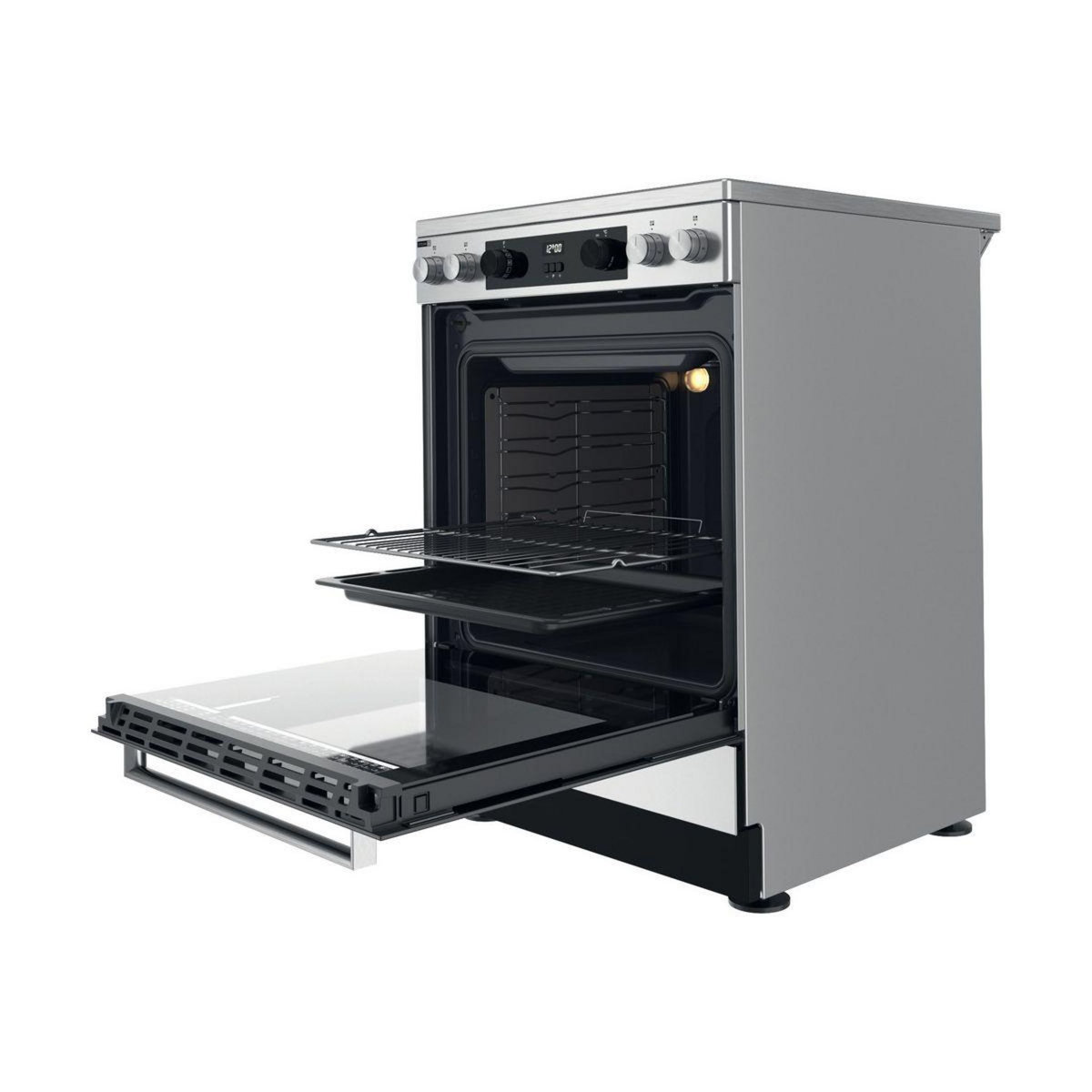 Whirlpool Cuisinière vitrocéramique WS68V8CCX/FR Steam+