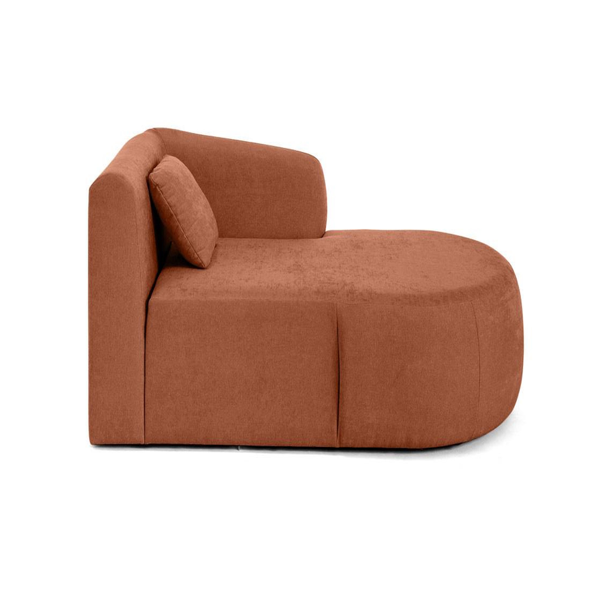 Voir la diapositive 4 : LISA DESIGN Ikare - module d'assise méridienne droit - en tissu