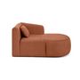 Voir la diapositive 4 : LISA DESIGN Ikare - module d'assise méridienne droit - en tissu