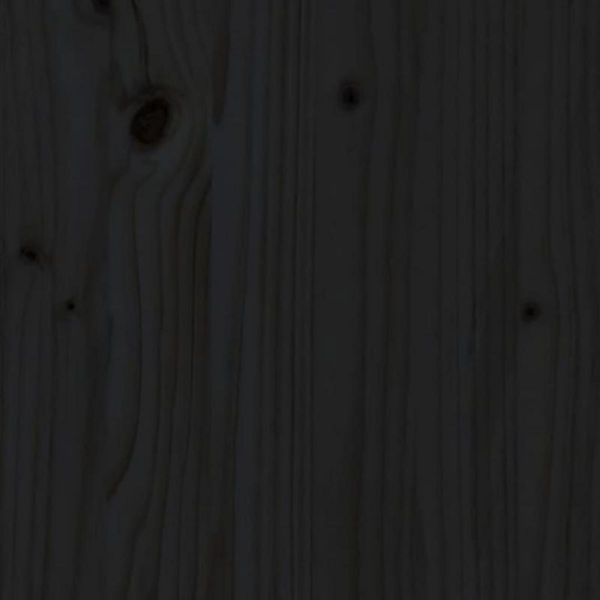 VIDAXL Banc de jardin noir 109 cm bois massif de pin