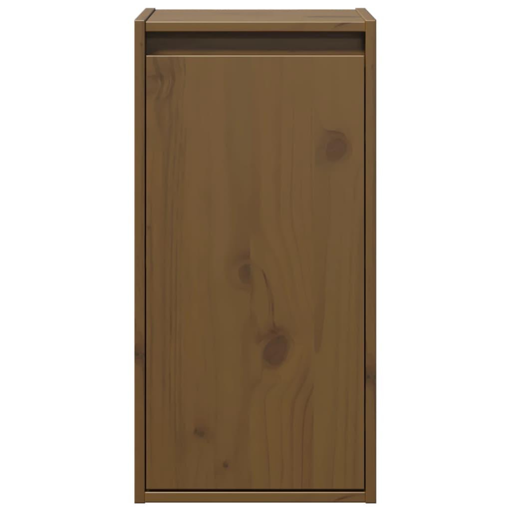 Voir la diapositive 5 : VIDAXL Armoires murales 2pcs Marron miel 30x30x60cm Bois de pin massif