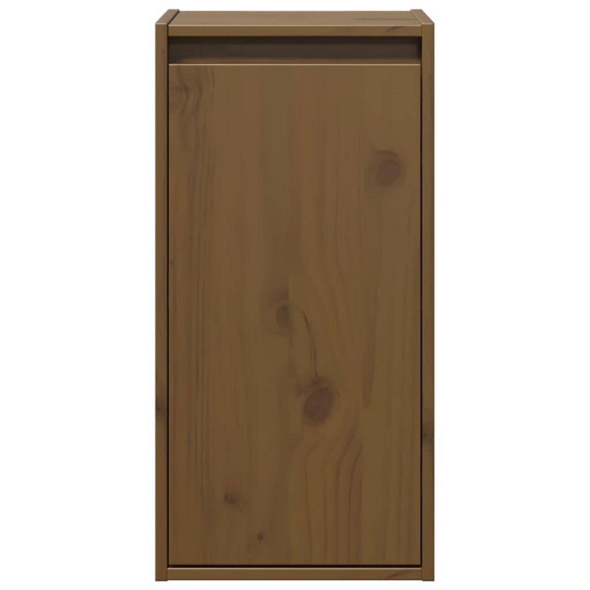 VIDAXL Armoires murales 2pcs Marron miel 30x30x60cm Bois de pin massif