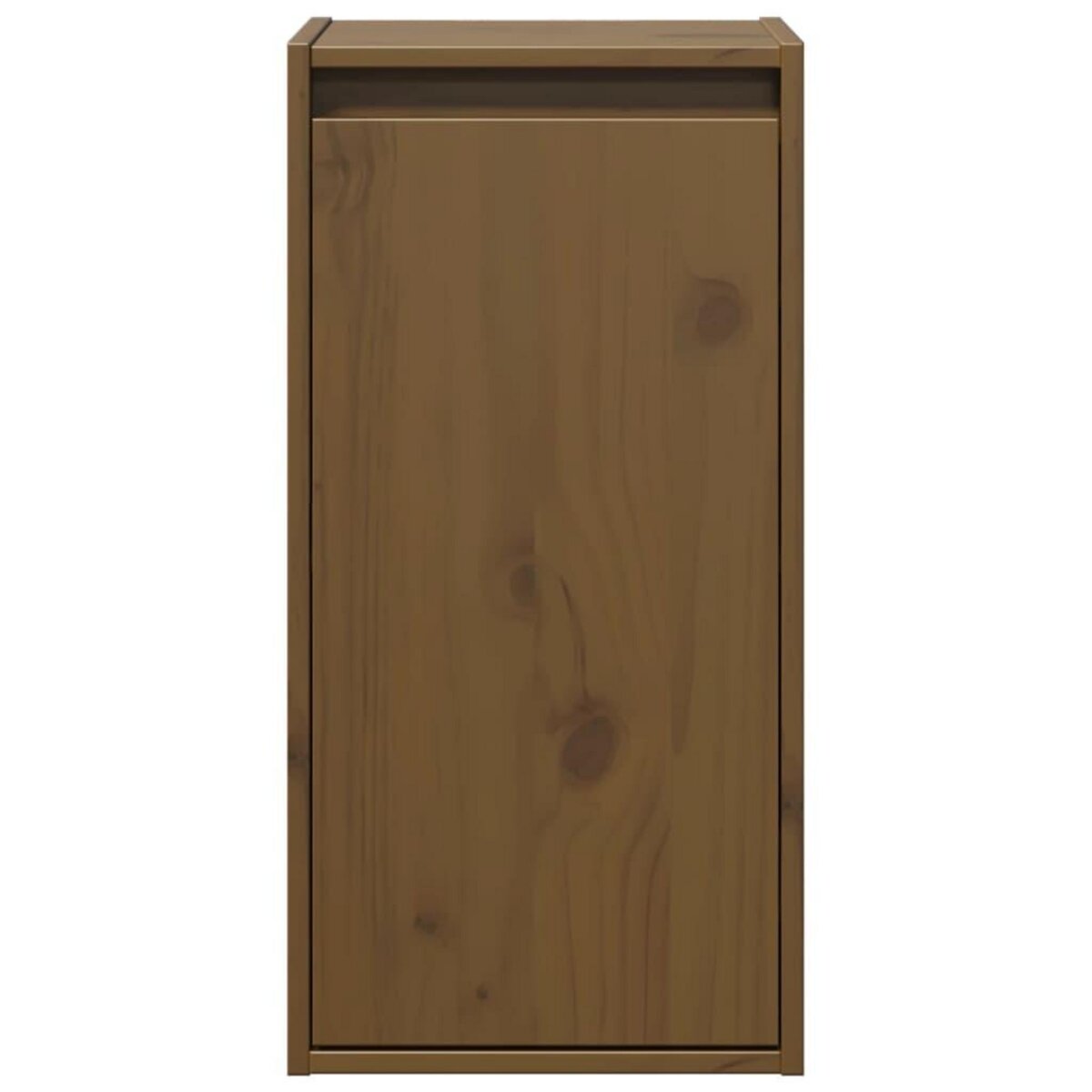 VIDAXL Armoires murales 2pcs Marron miel 30x30x60cm Bois de pin massif