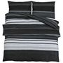 Voir la diapositive 2 : VIDAXL Ensemble de housse de couette noir et blanc 220x240 cm Coton
