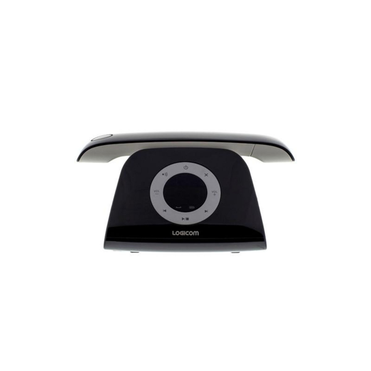 Logicom Téléphone sans fil Logicom Telephone fixe design retro repondeur Noir