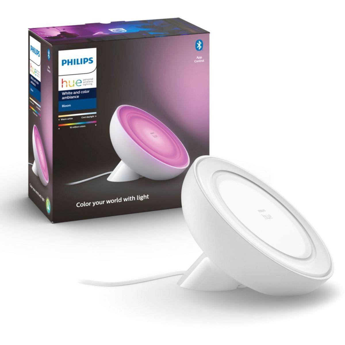 Philips Lampe connectée HUE W&C Bloom Blanc