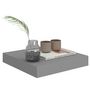 Voir la diapositive 3 : VIDAXL Etagere flottante murale gris 23x23,5x3,8 cm MDF