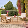 Voir la diapositive 4 : SWEEEK Salon de jardin bois d'acacia naturel 2 places - Lunari