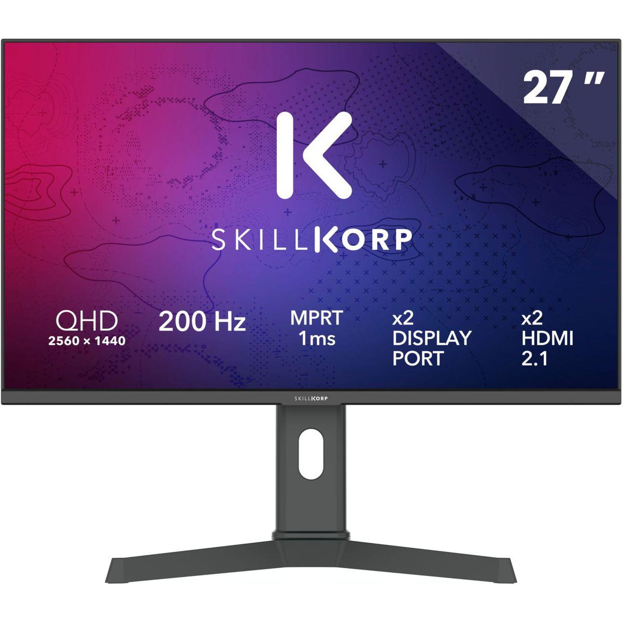 SKILLKORP Ecran pc gamer m27 27  qhd 200hz fast ips hdmi 2.1 amd freesync