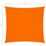 VIDAXL Voile de parasol Tissu Oxford carre 2x2 m Orange